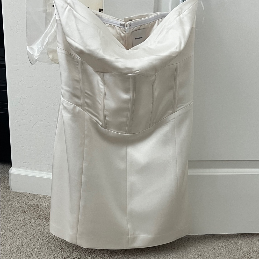 Reformation Pacie Satin Dress ES - Picture 5 of 7